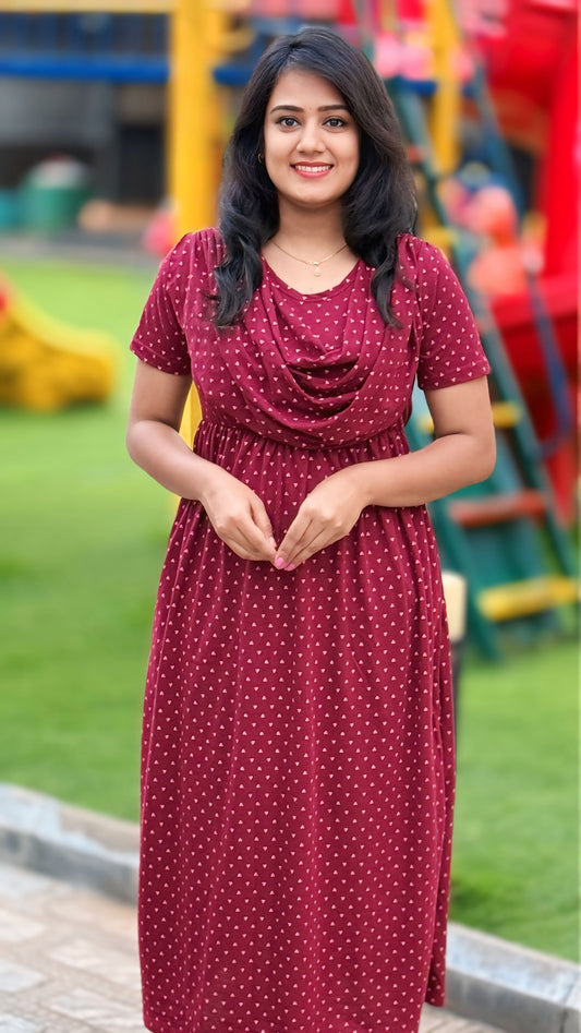 Maroon Muse (Non Maternity Shawl)