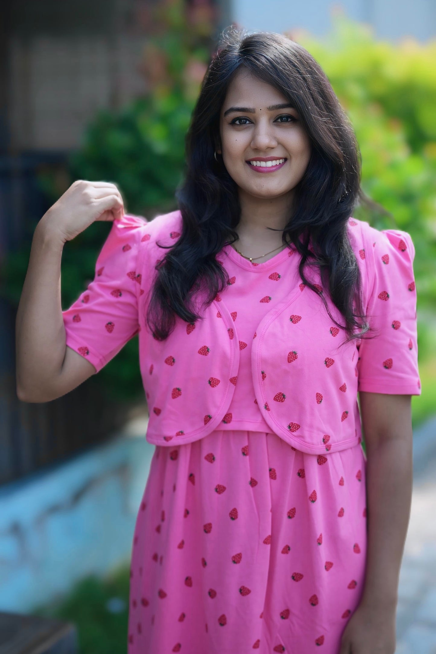 MATERNITY REMOVABLE COAT (BerryBlush)