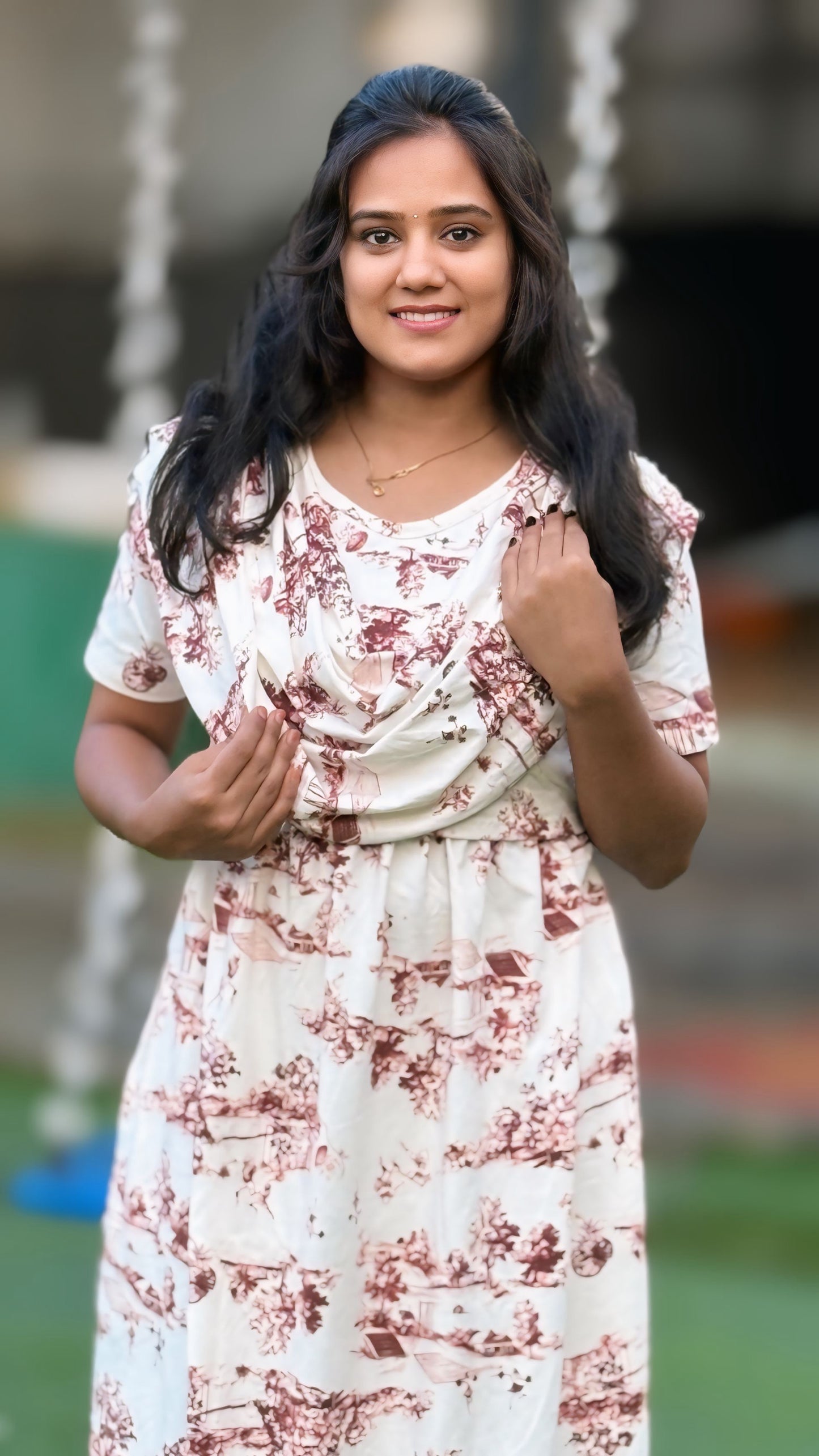 Bronze Brown (Zipless Maternity Shawl)