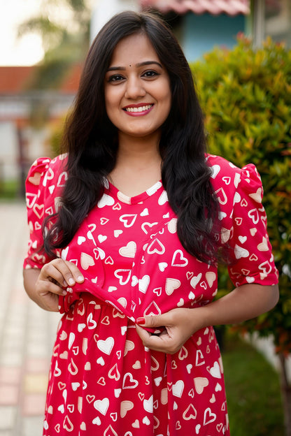 MATERNITY ATTACHED COAT (Heartful)