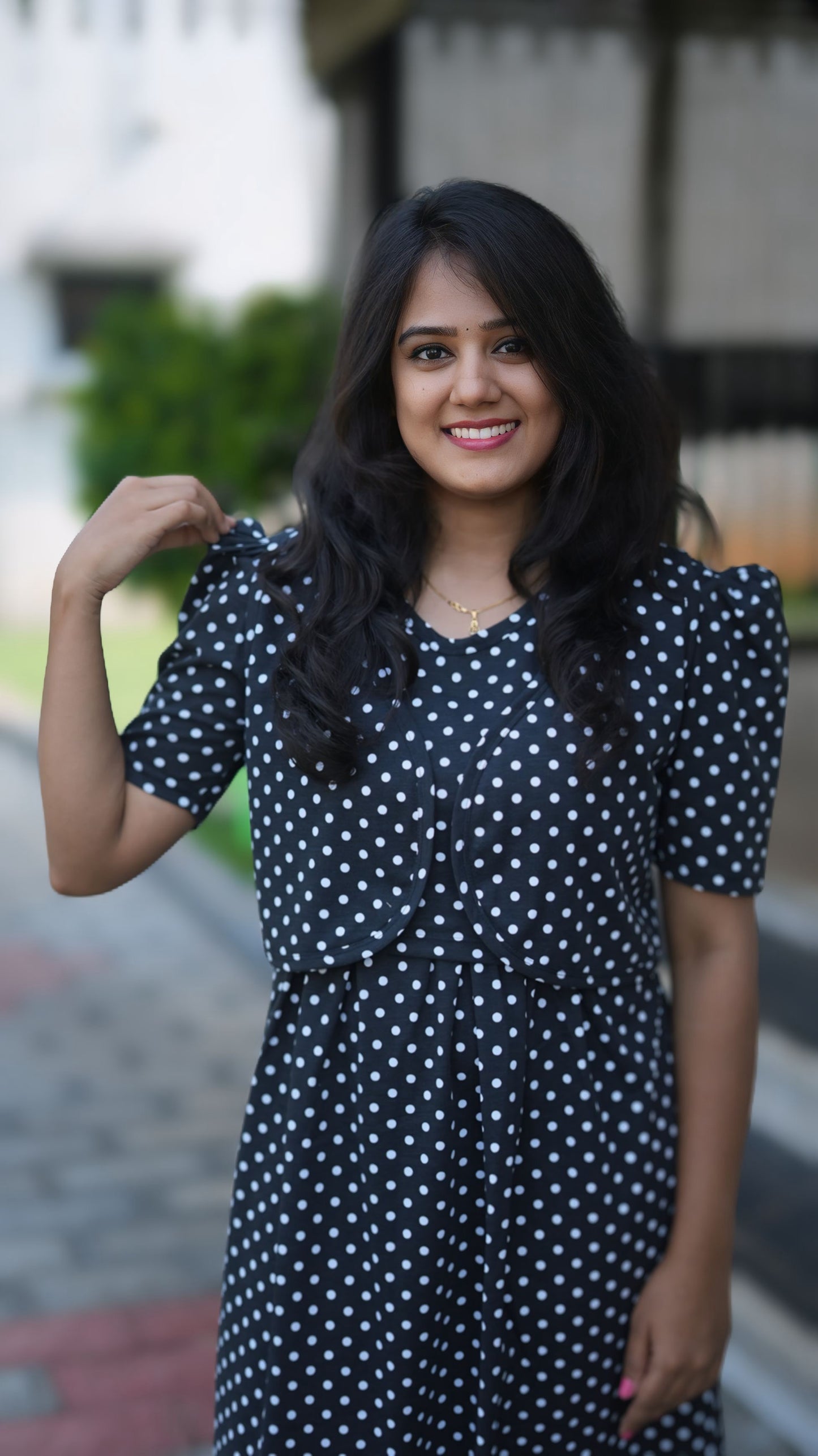 MATERNITY COAT (ClassicPolka)