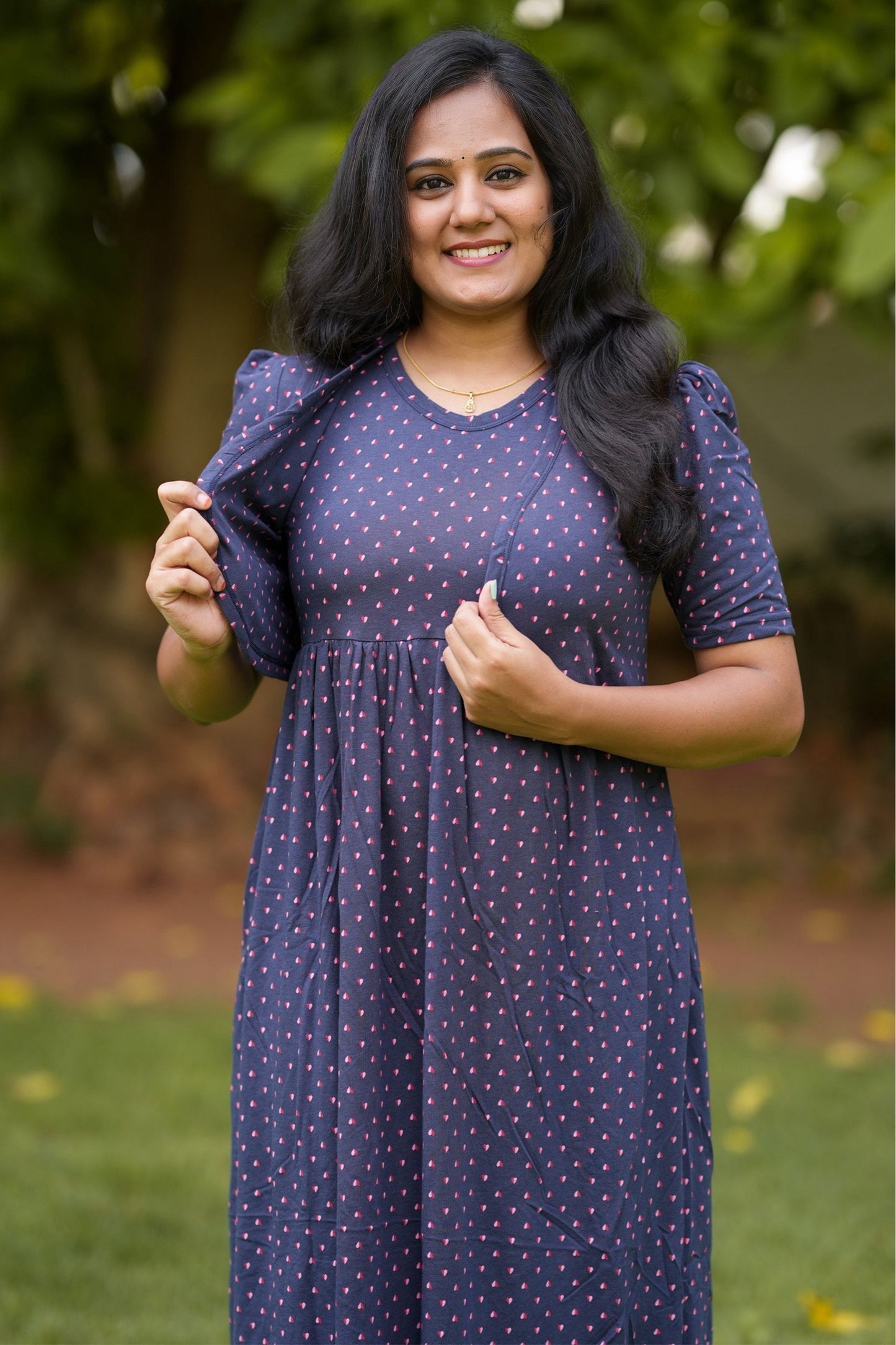 Navy Charm (Casual Removable Coat)
