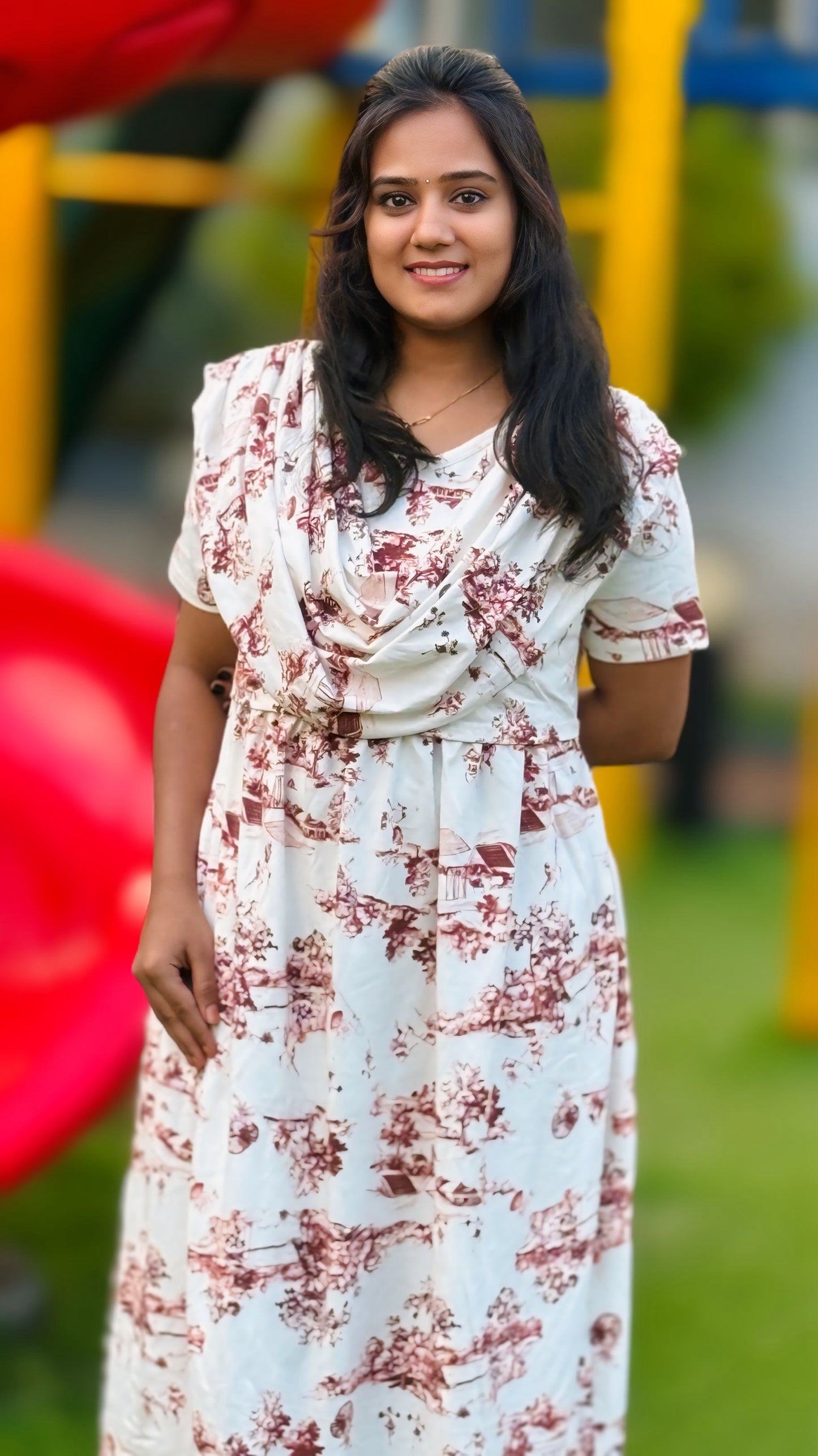 Bronze Brown (Zipless Maternity Shawl)