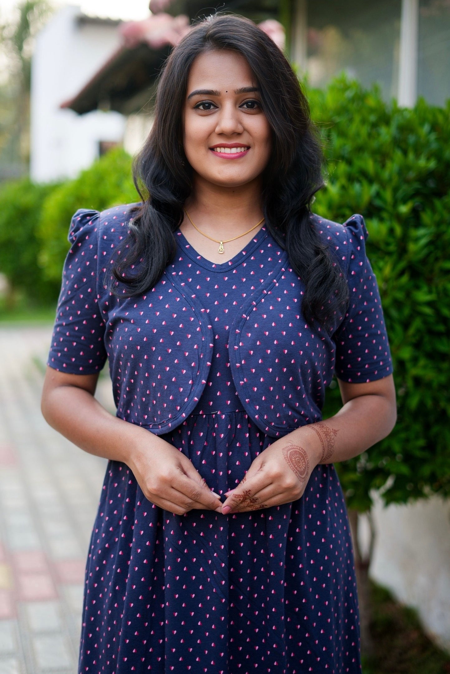 Casual Wear Attached Coat (Sweet Heartline)