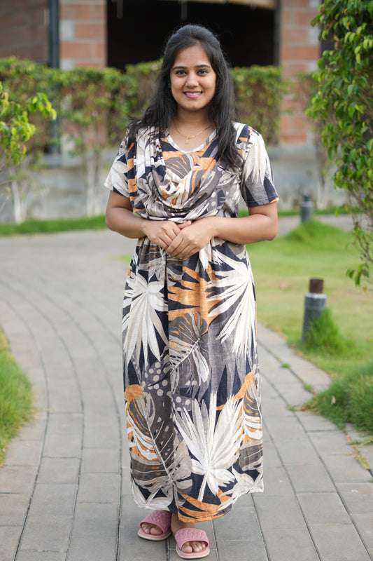 Dupatta Zipless Maternity with Bronize