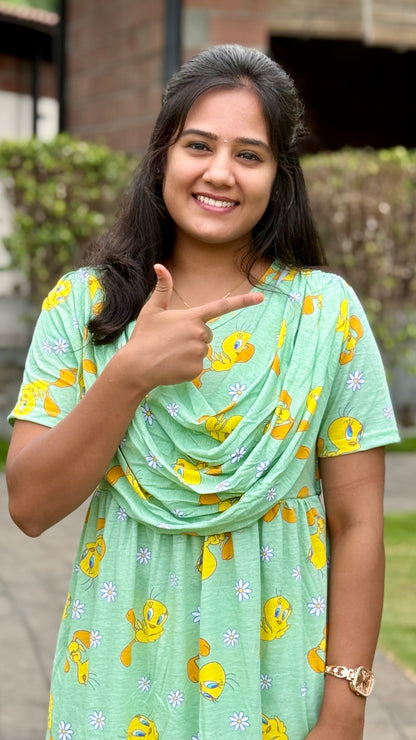 Greeny Duck (Casual Loungewear Shawl)