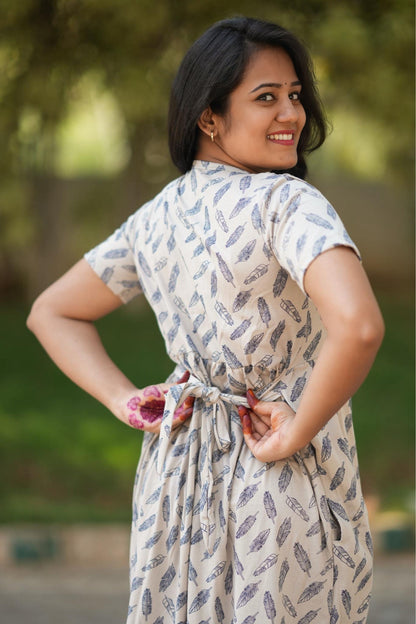 Feather Elegance (Casual Loungewear Shawl)