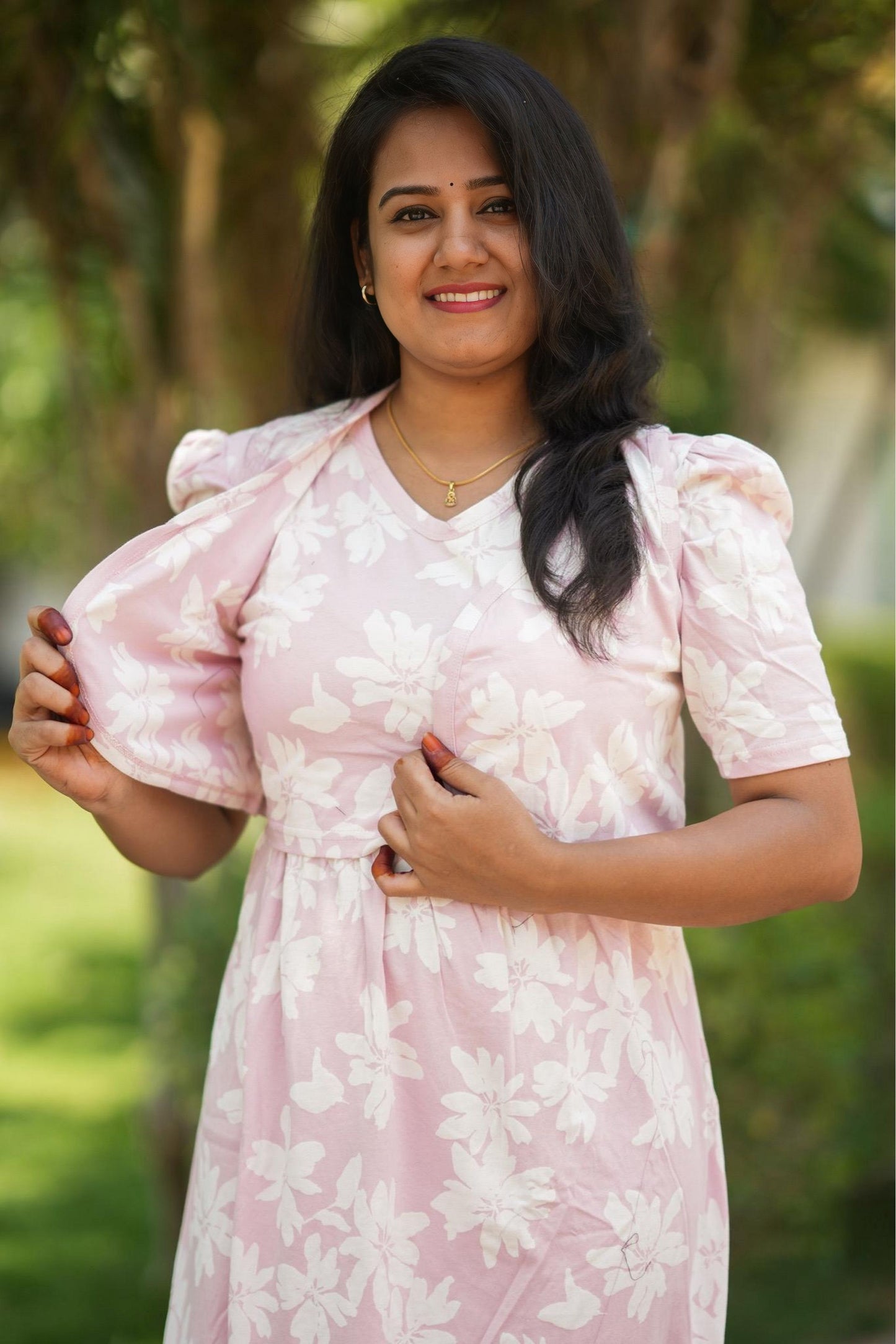 MATERNITY REMOVABLE COAT (Pink Petal)