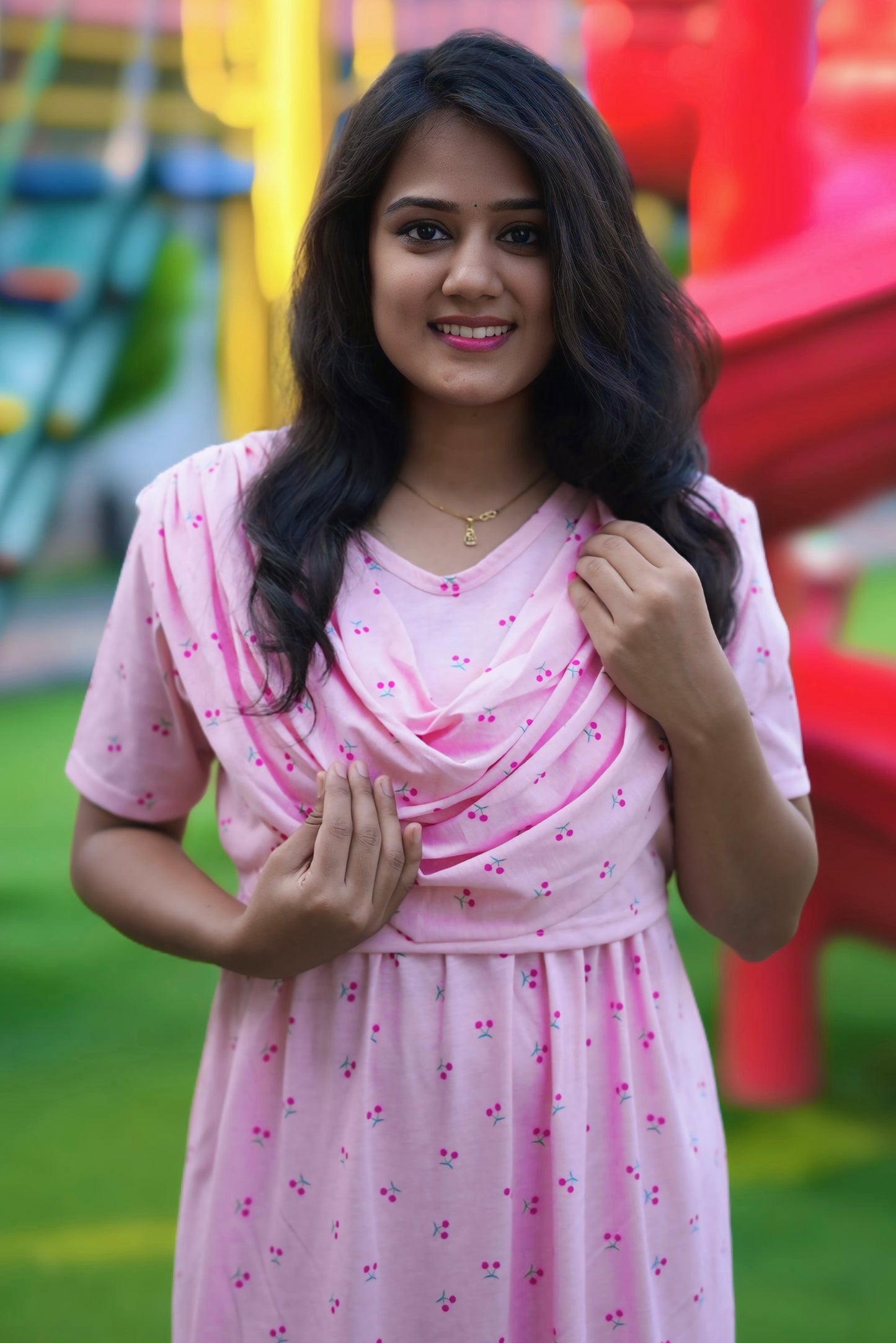 CherryPink (Zipless Maternity Shawl)