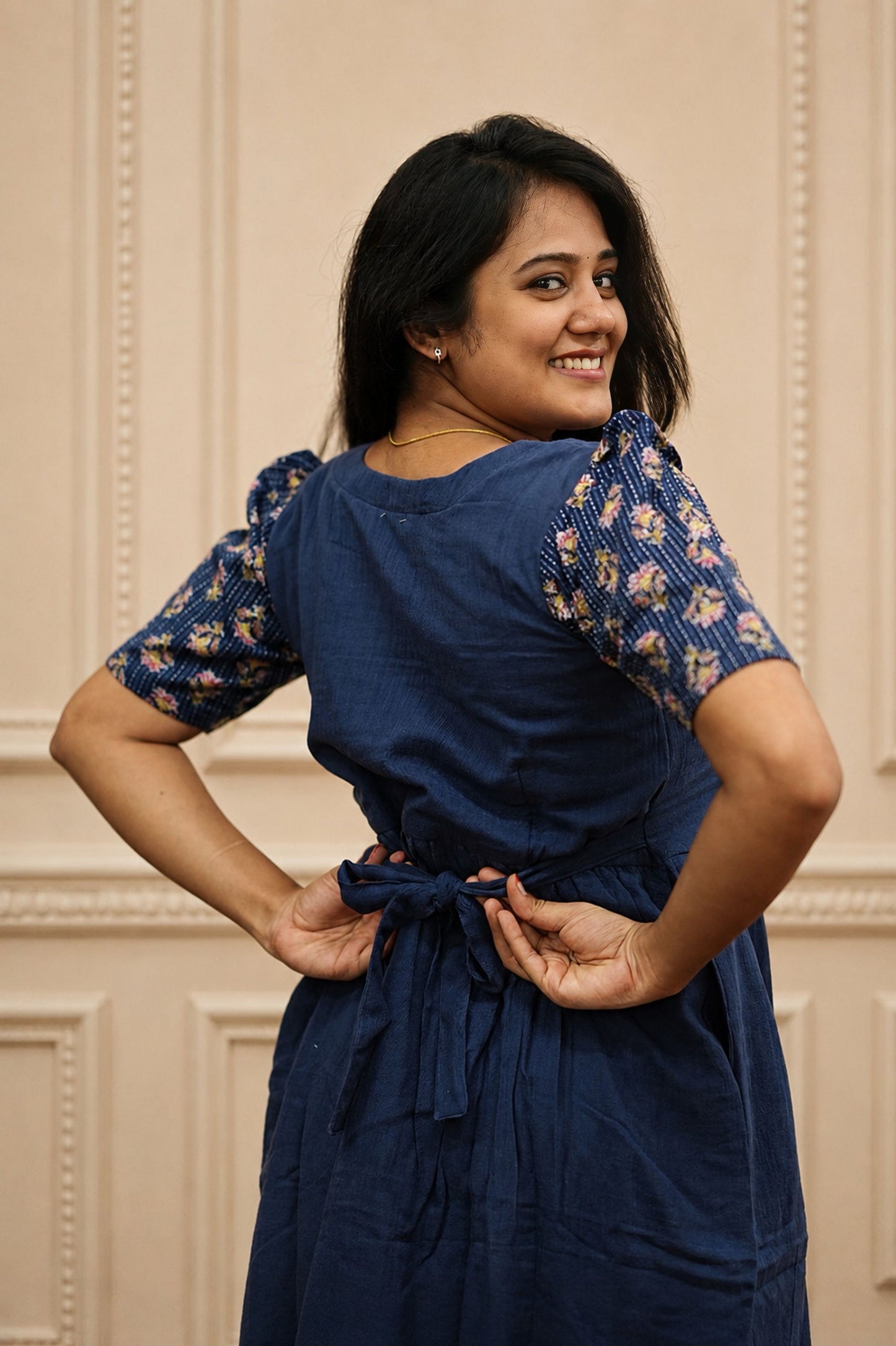 Muslin Cotton-Sapphire Bloom