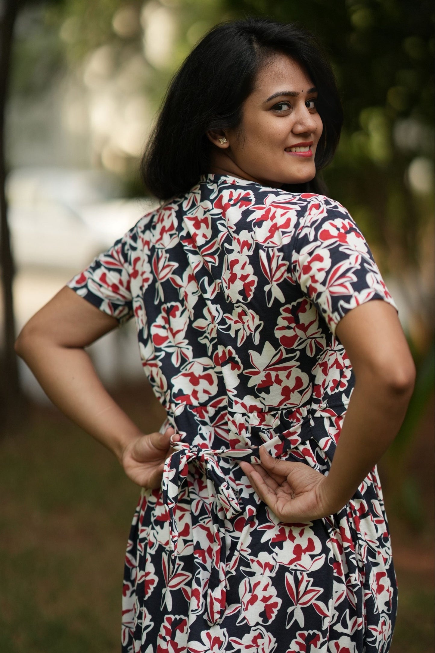 Floral Noir  (Zipless Maternity)