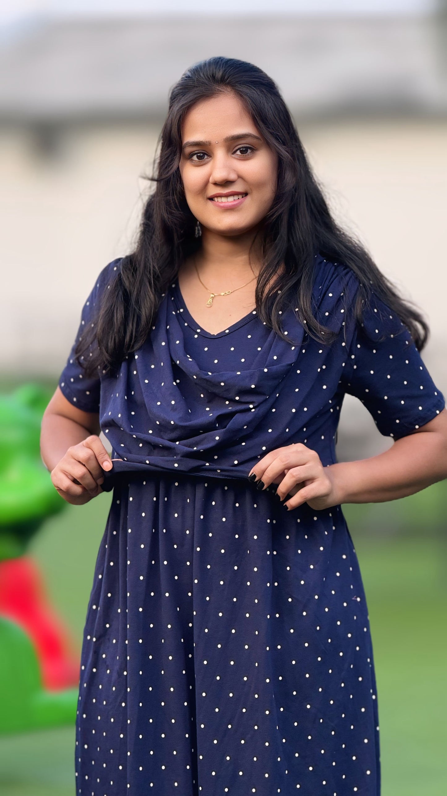 Luna Dot (Zipless Maternity Shawl)