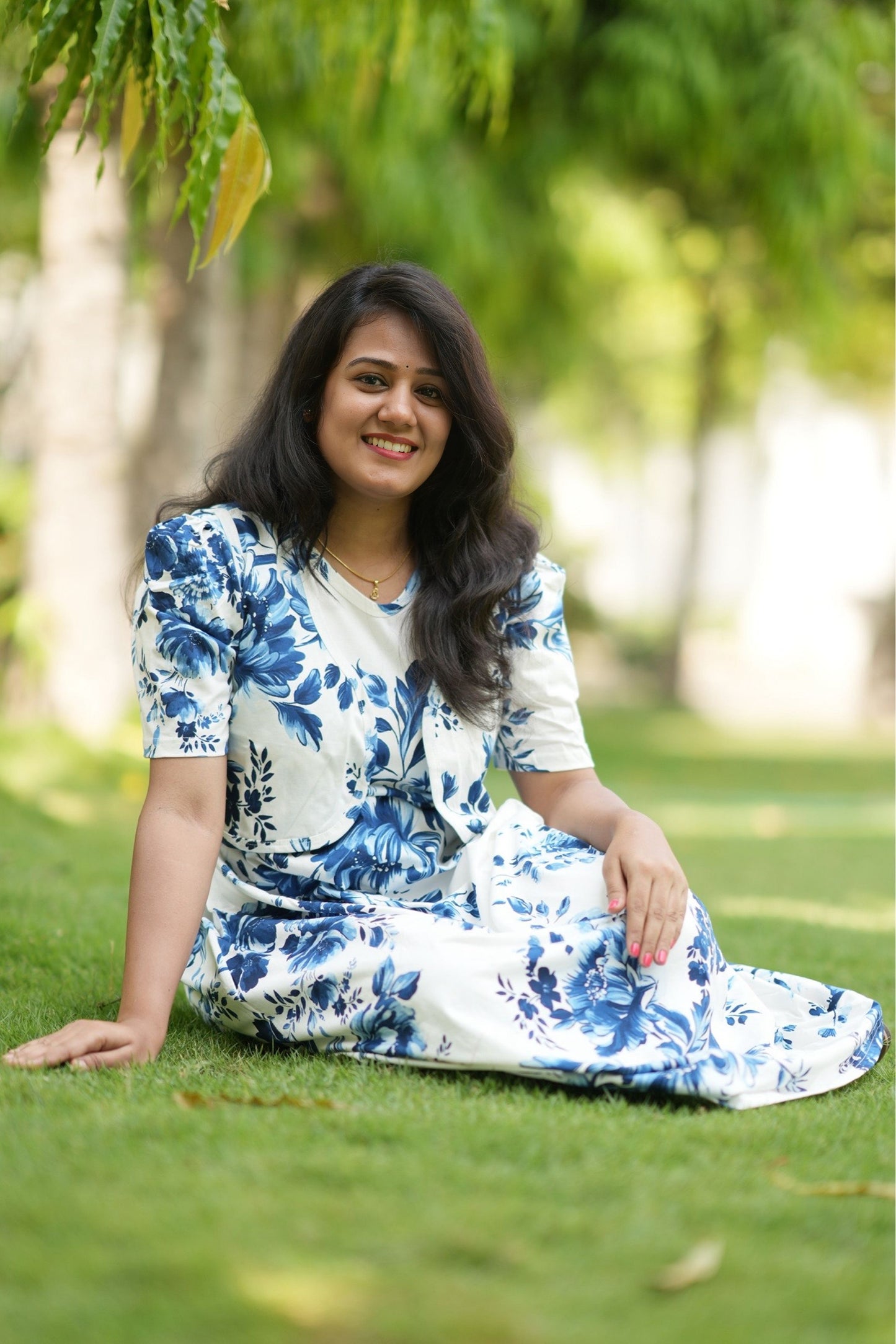 Royal Bloom (CASUAL LOUNGEWEAR COAT)