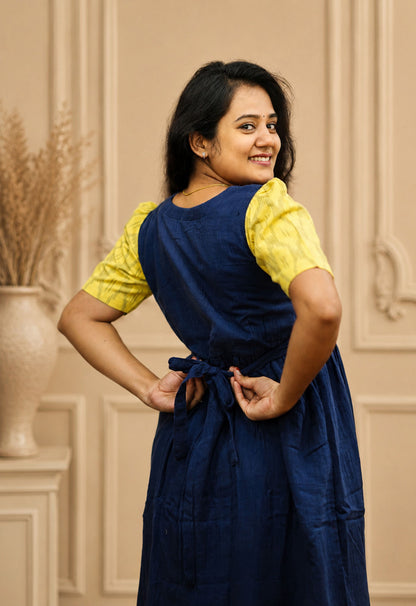 Muslin Cotton-Navy Glow