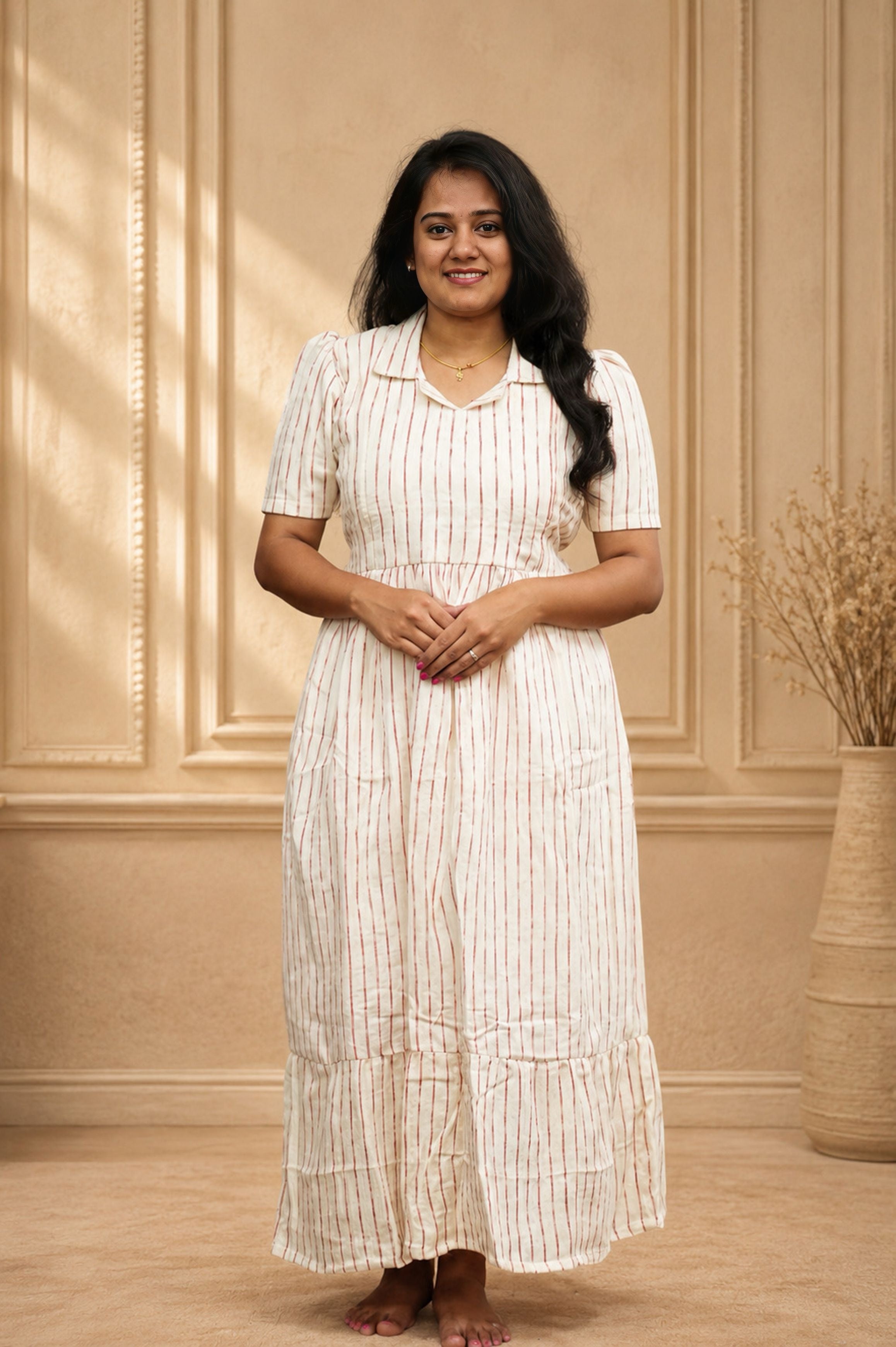 Muslin Cotton-Earthy Linear