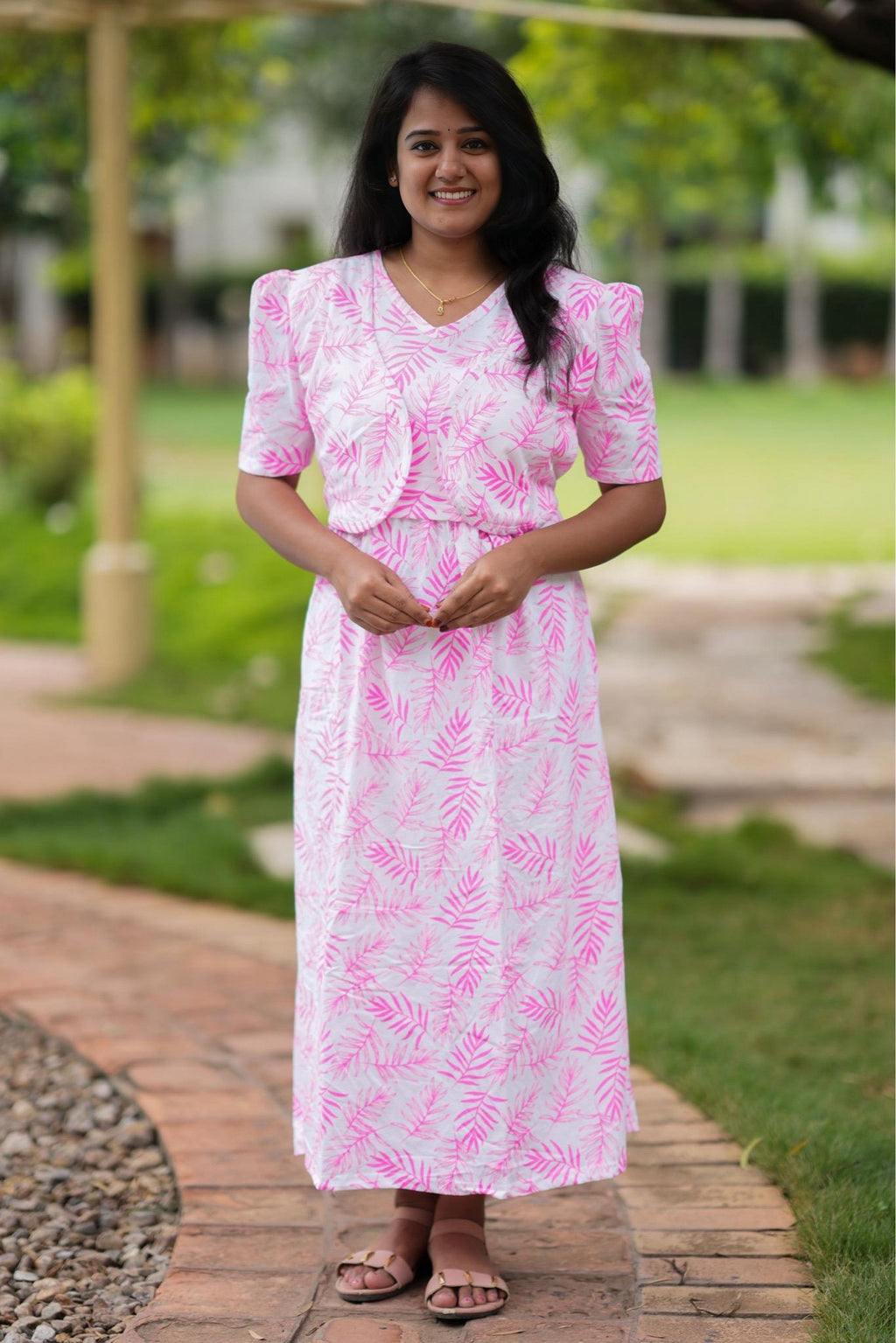 MATERNITY ATTACHED COAT (Rosé)