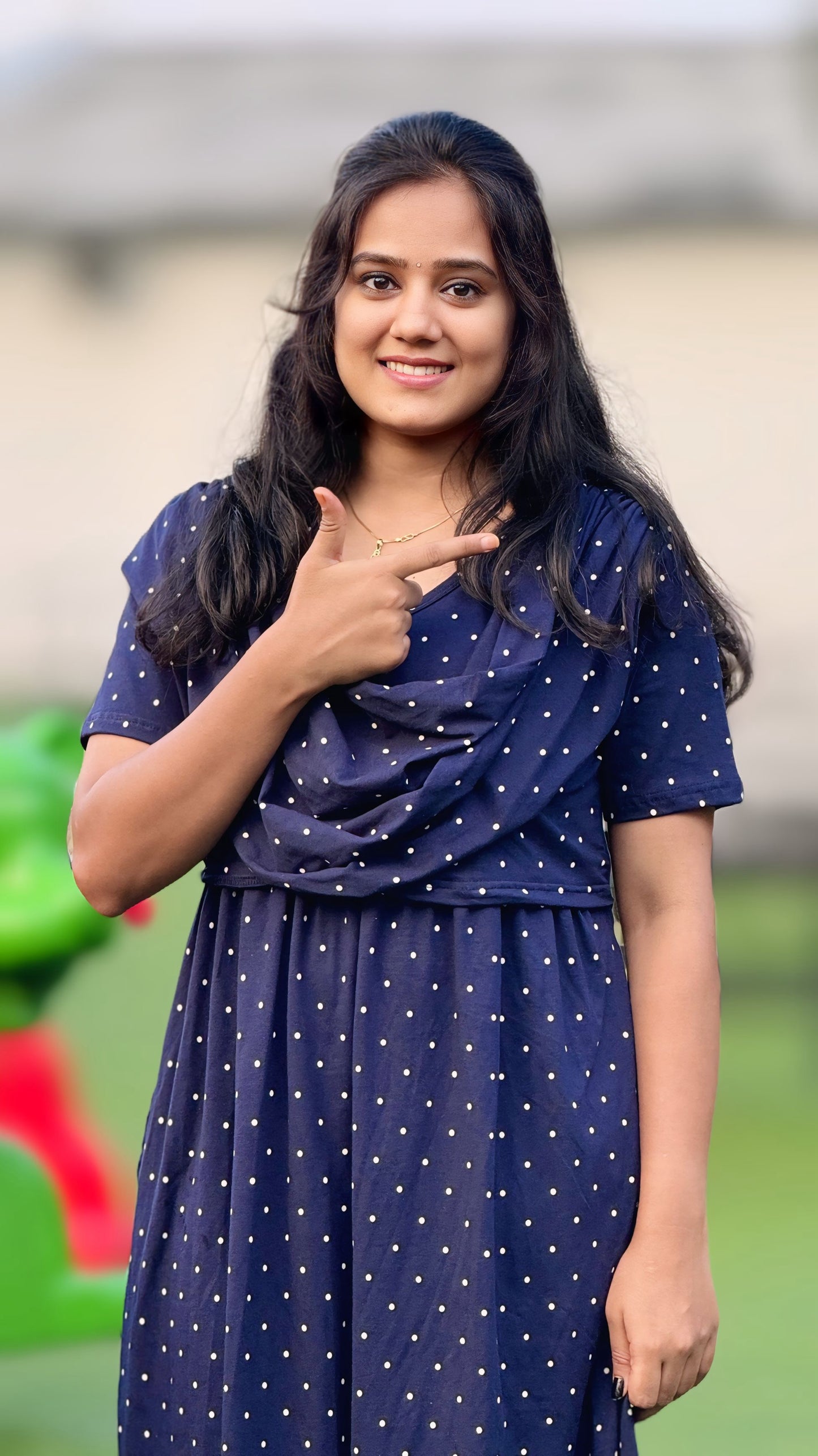 Luna Dot (Zipless Maternity Shawl)