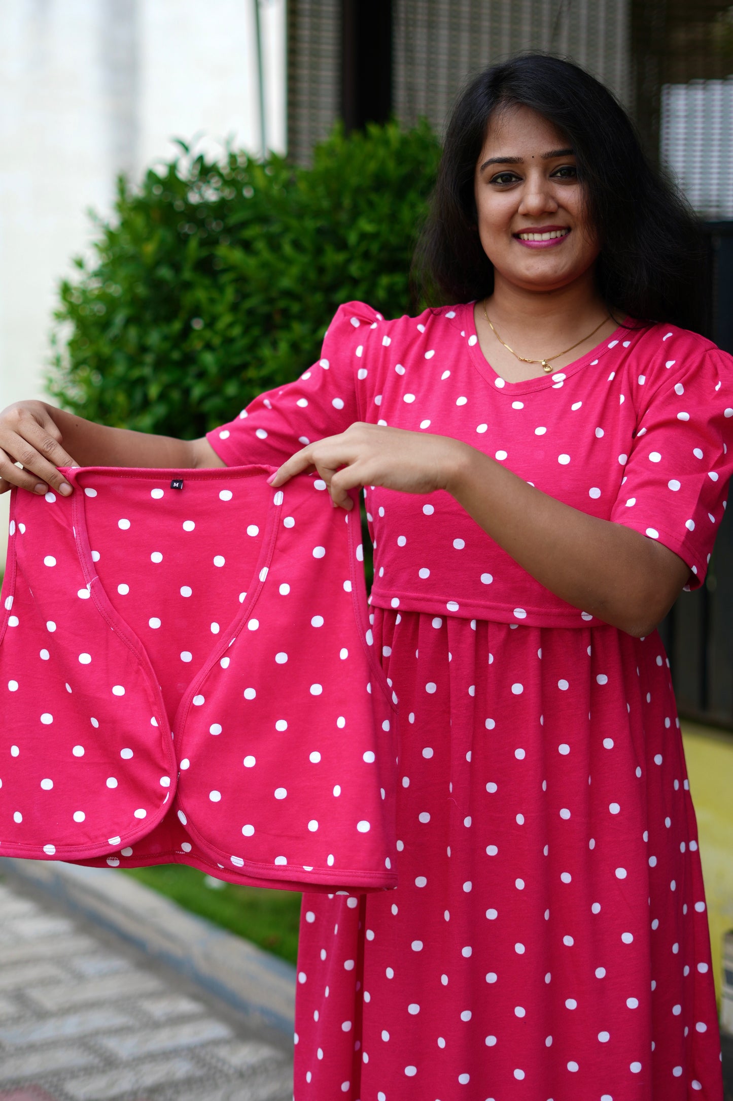 MATERNITY REMOVABLE COAT (Red Glow)