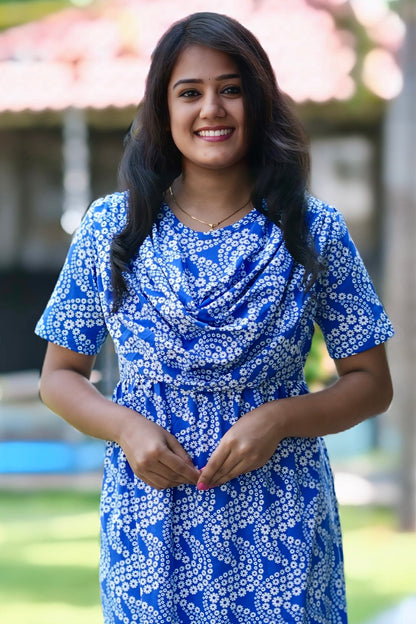 Non Maternity Shawl (BlueWaves)