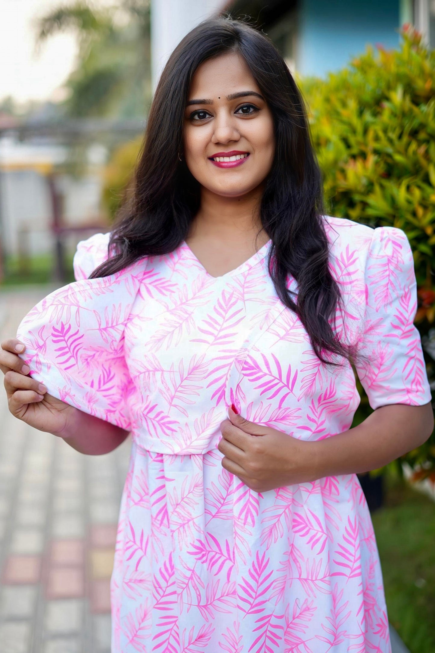 MATERNITY ATTACHED COAT (Rosé)