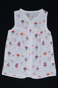 Muslin Frock Front Open