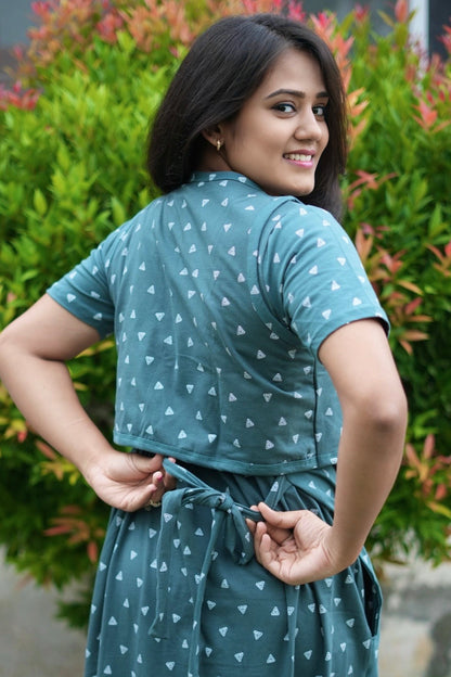 Bottle Green (CASUAL LOUNGEWEAR COAT)