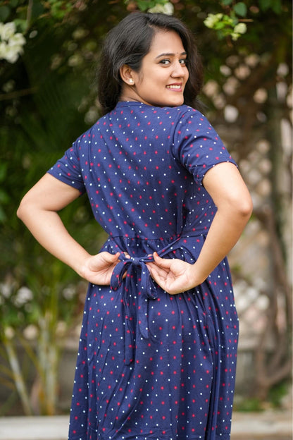 Polka Bliss (Zipless Maternity Shawl)