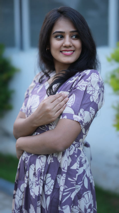 Maternity Cotton Kurti (LavishLavender)