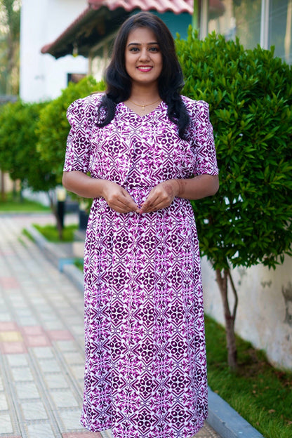 MATERNITY ATTACHED COAT (Violet Grace)