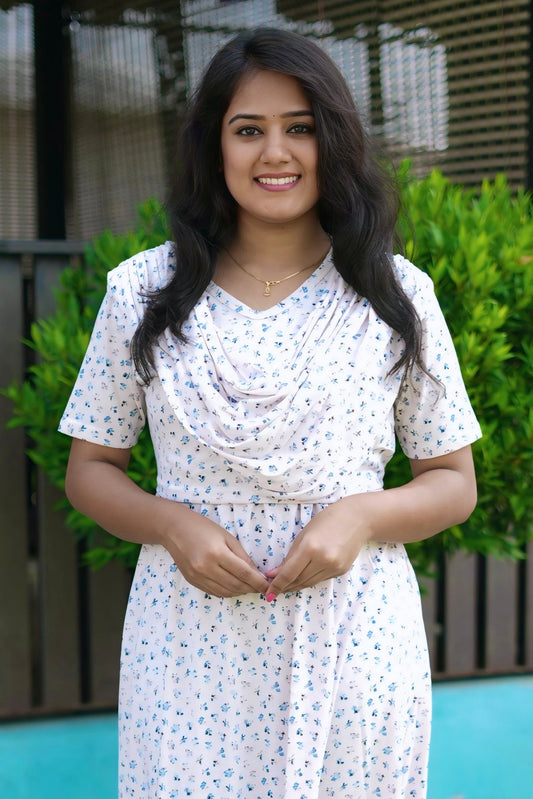 BluPetal (Zipless Maternity Shawl)