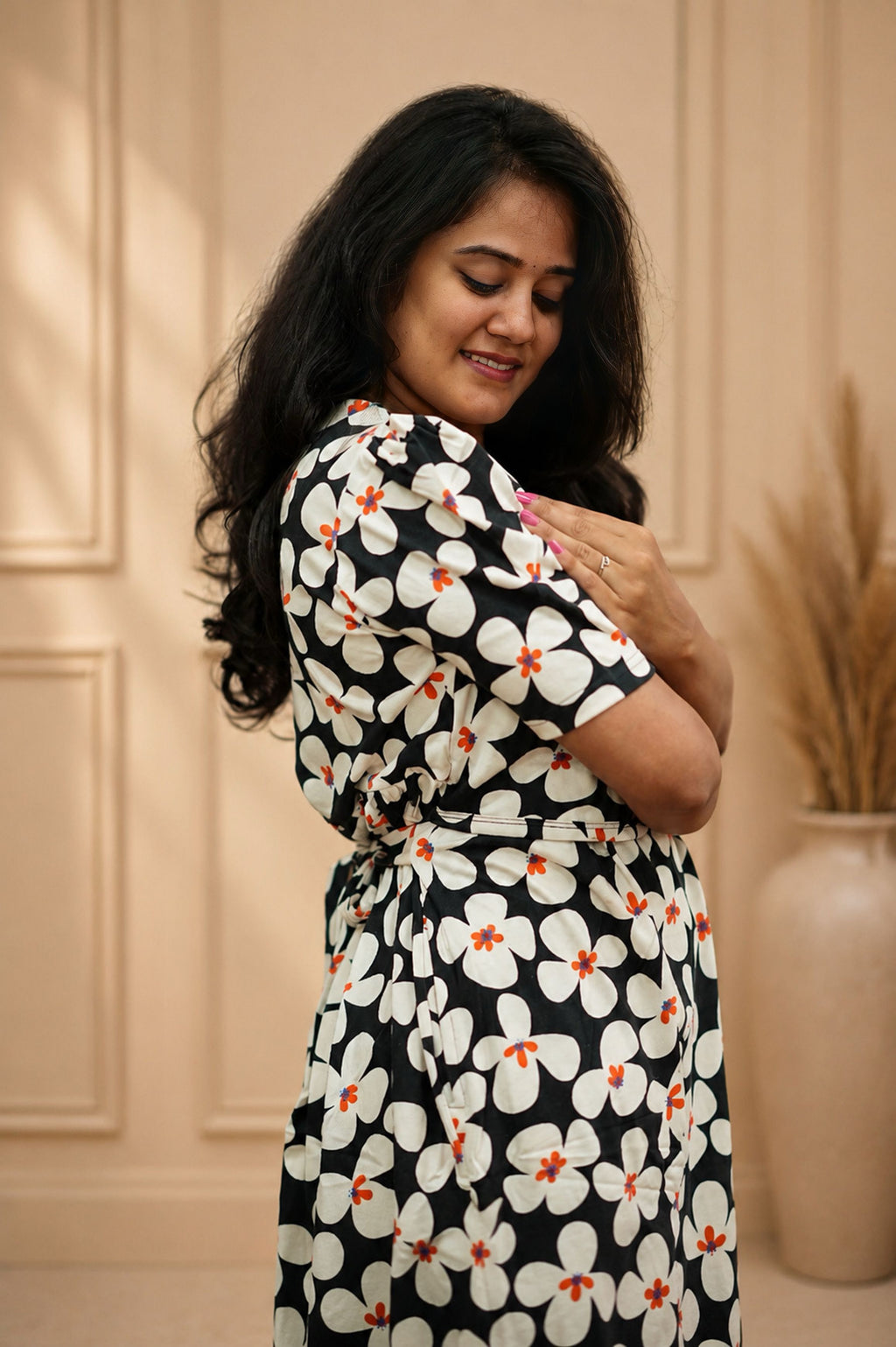 Black Blossom (Casual Attached Coat)
