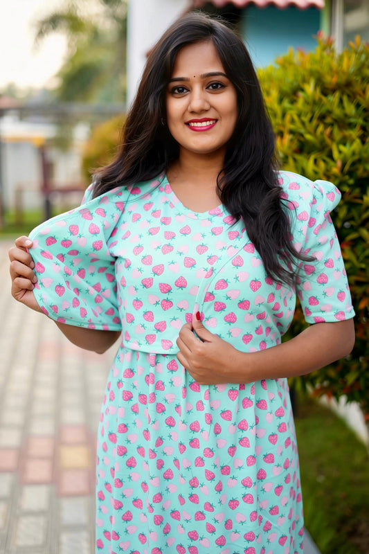 MATERNITY ATTACHED COAT (Berry)
