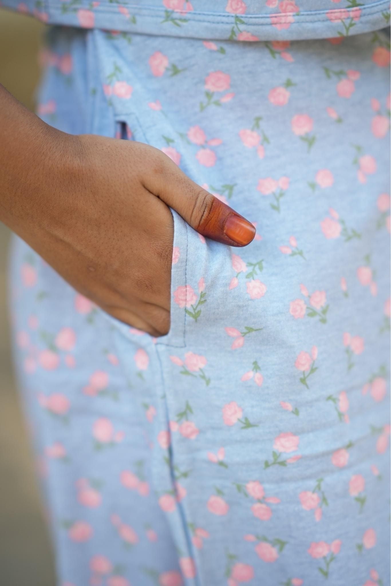 BlueBloss (CASUAL LOUNGEWEAR COAT)