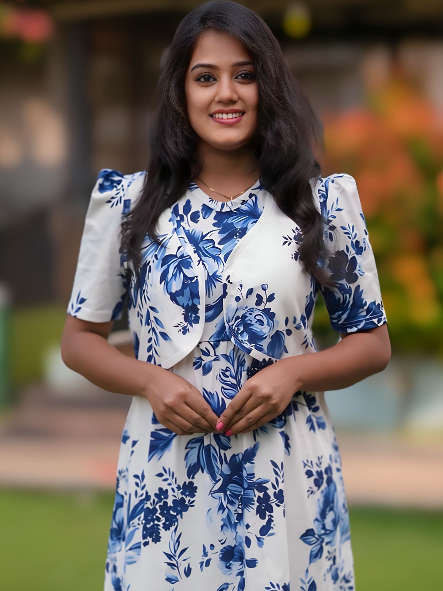 Royal Bloom (CASUAL LOUNGEWEAR COAT)