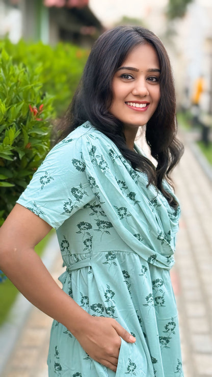 Mild Green (Casual Loungewear Shawl)