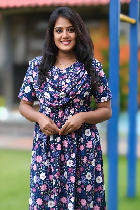 MidnightBloom (Casual Loungewear Shawl)