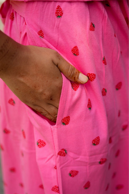 MATERNITY REMOVABLE COAT (BerryBlush)