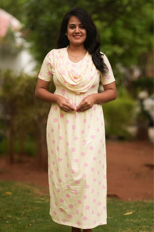 Petal Glow (Casual Loungewear Shawl)