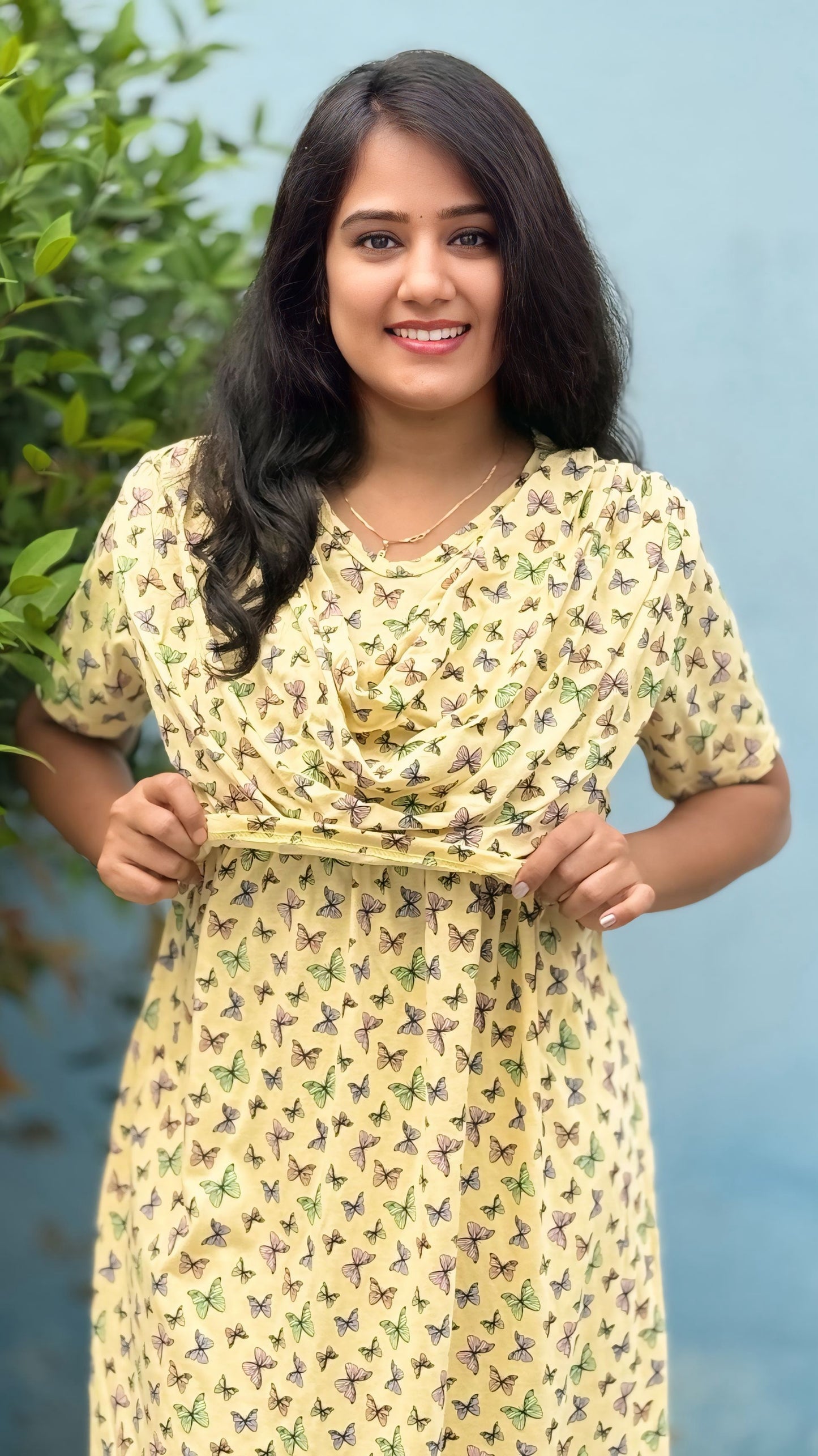 Florelle (Zipless Maternity Shawl)