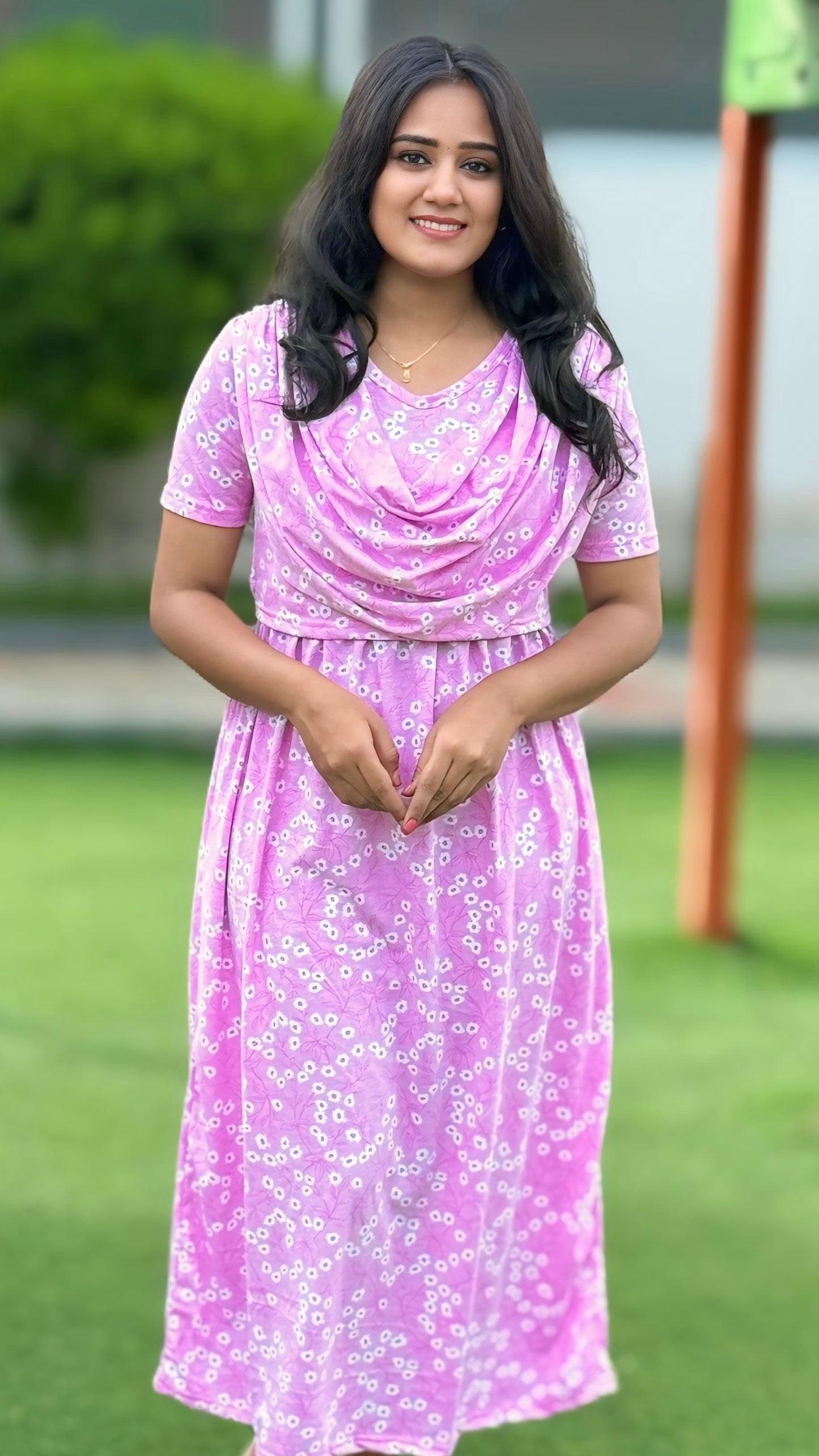 Pretty in Pink (Zipless Maternity Shawl)