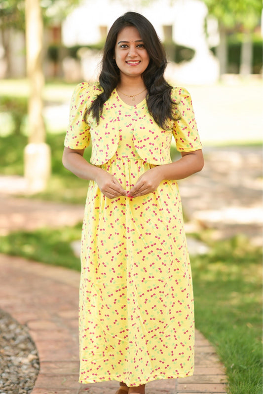 Lemon Luxe (CASUAL LOUNGEWEAR COAT)