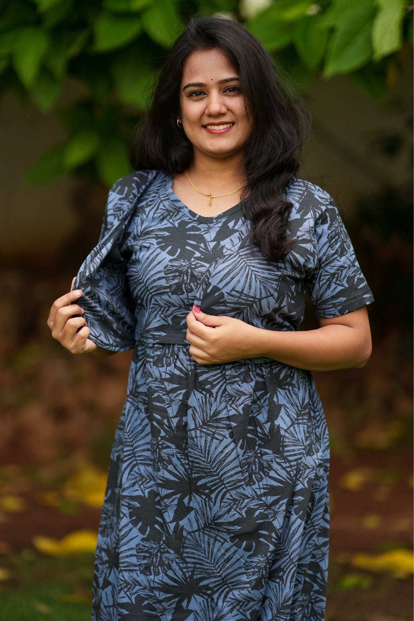 Pre Book - MATERNITY ATTACHED COAT (Mystic Leaf)