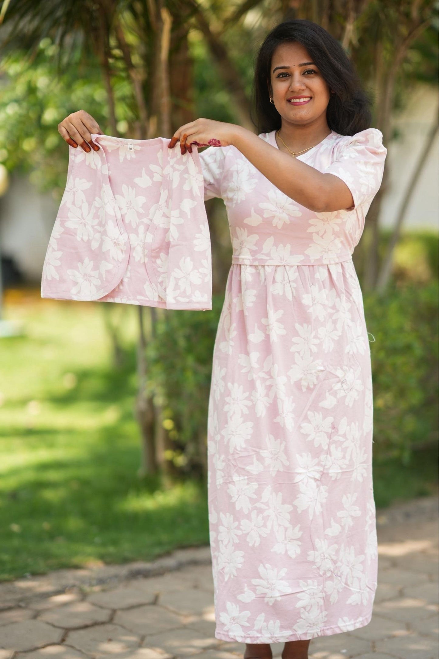 MATERNITY REMOVABLE COAT (Pink Petal)