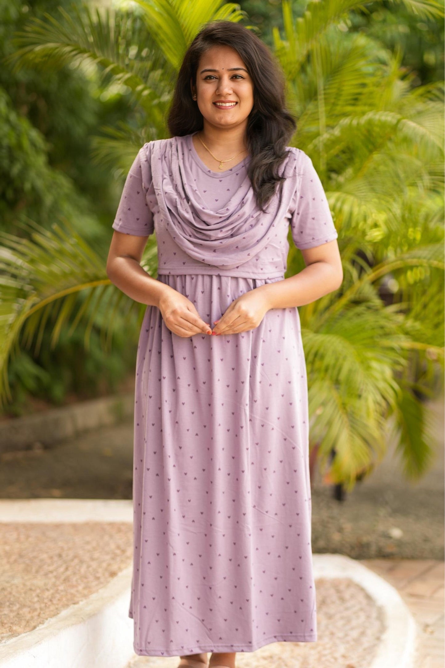 Lavender (Zipless Maternity Shawl)