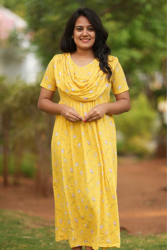 Yellow Pinch (Casual Loungewear Shawl)