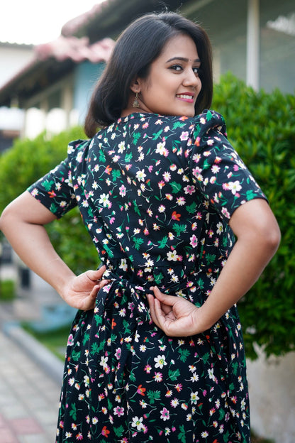 MATERNITY ATTACHED COAT (Petal Paradise)