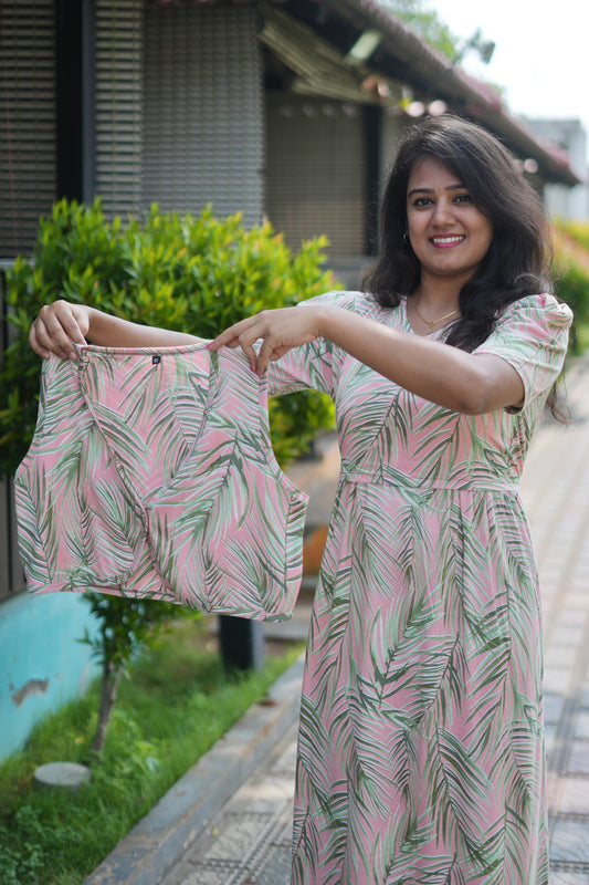 MATERNITY REMOVABLE COAT (RoséLeaf)
