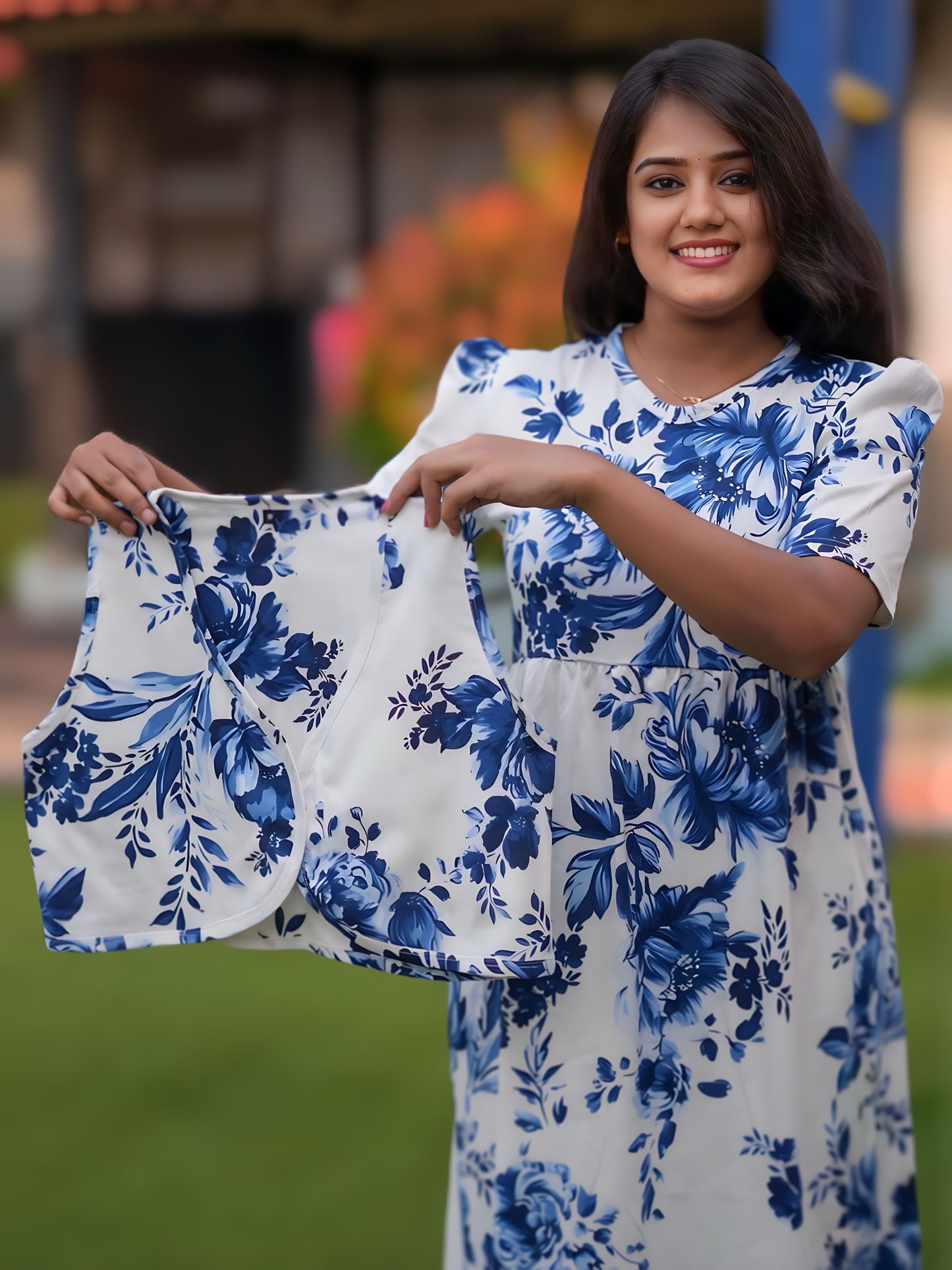 Royal Bloom (CASUAL LOUNGEWEAR COAT)