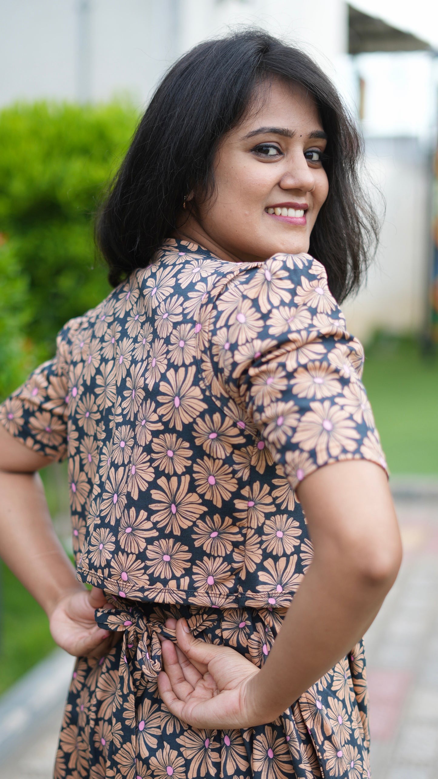 MATERNITY WITH COAT ( FLORAL AURA )