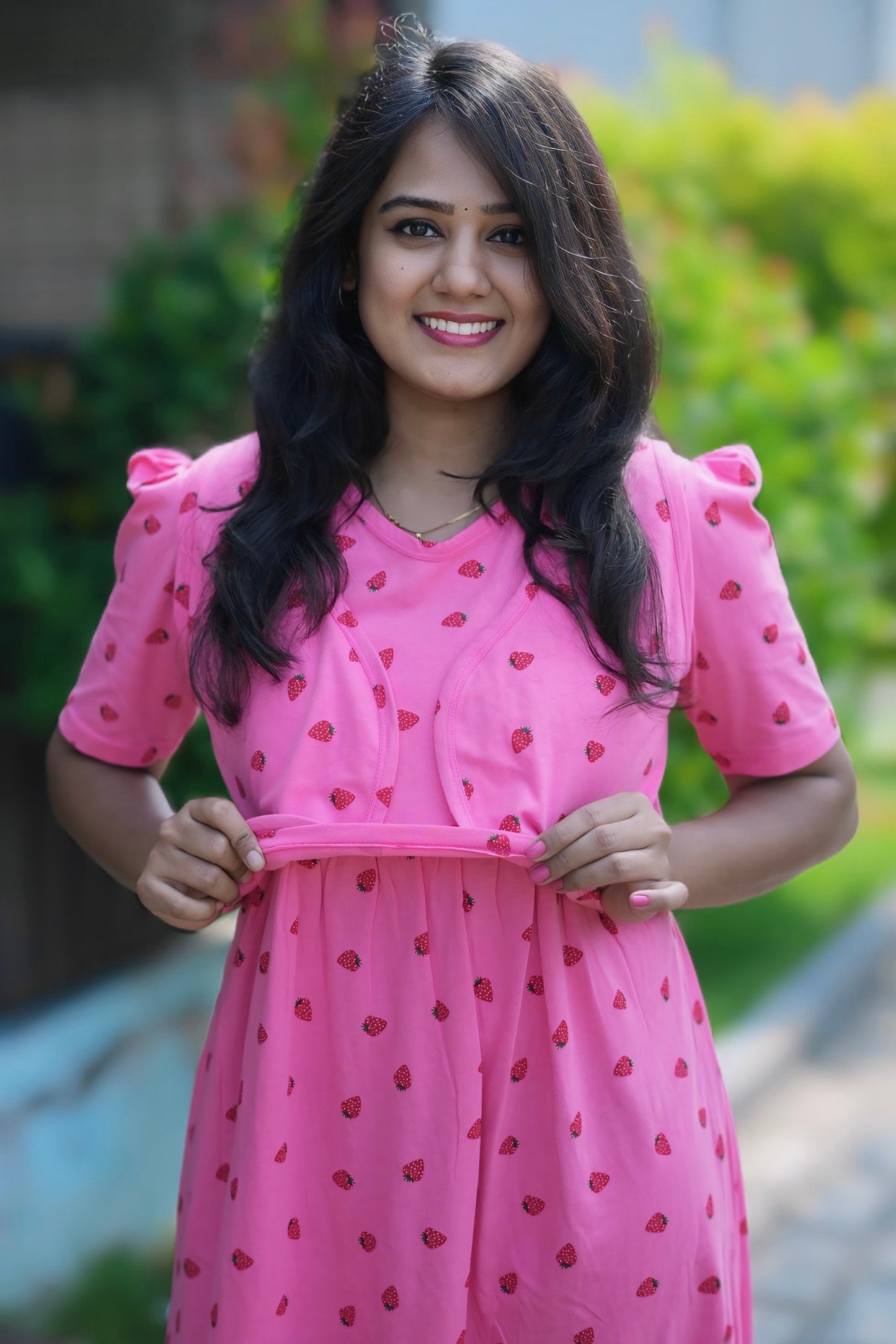 MATERNITY REMOVABLE COAT (BerryBlush)